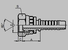 Złączki hydrauliczne 90 stopni żeńskie BSP