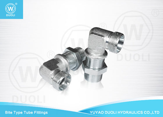 Hydrauliczny adapter do mocowania rur z przegrodą typu Union Bite Kolanko 90 stopni